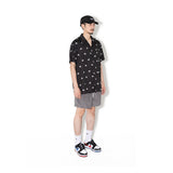 ペイズリーハーフシャツ/PAISLEY HALF SHIRTS black