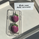 エッグプラントアイフォンケース(ソフト)/EGGPLANT PHONE CASE 1 (JELLY)