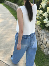 Ellie string denim pants