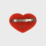 LOGO HEART BARRETTE_RED