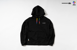 カワイイ レインボー フーディー（ブラック） I  Exclusive Kawaii Rainbow Hoodie