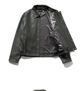 ラムスキンオーバーフィットボンバージャケット/LAMSKIN OVERFIT BOMBER JACKET
