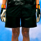 トラッカーファックスレザーショーツ/[UNISEX] Faux-Leather Shorts (Black)