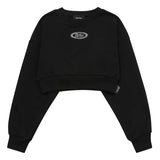 BLACK ATHR CROP SWEATSHIRT