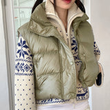 Sikok Snow Flower Nordic Pattern Two-Way Knit Zip-Up Cardigan