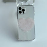 Heart - Pink Fluffy Phone Case