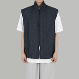 ハイネックデニムベスト / High neck denim vest