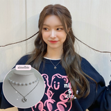 Pretzel Layered Pearl Choker Necklace - Silver ver. (Momoland Jooe Necklace)