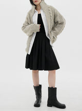 フレンチプリーツミディスカート / French Pleated Midi Skirt (3color)
