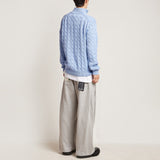 ワイドフィットツータックプリーツスウェットパンツ/DAMP WIDE FIT TWO-TUCK PLEAT SWEAT PANTS