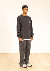 インシションインバーティドウォッシードデニムパンツ/INCISION INVERTED WASHED DENIM PANTS