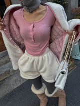 ロングスリーブUネックTシャツ