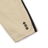 [UNISEX] Satin-Trimmed Padded Racing Jacket (Beige)