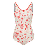 チェリーパターンワンピーススイムスーツ / CHERRY PATTERN ONE PIECE SWIMSUIT [RED]