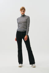 CHERRY BOOTS CUT DENIM PANTS [CHARCOAL] 