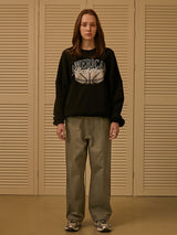 BASKETBALL BANDING SWEATSHIRT (BLACK) (6675321553014)