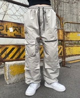 マルチポケットジッパーストリングカーゴパンツ / multi-pocket zipper string cargo pants