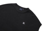 サイドオープンニットベスト / SIDE OPEN KNIT VEST_BLACK