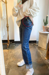 ストレートフィットステッチラインパンツ/STRAIGHT FIT STITCH LINED PANTS [16628]