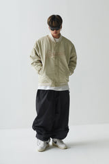 ロゴバーシティジャケット/BSR2223FWJK021 LOGO VARSITY JACKET CREAM BEIGE