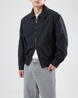 2ウェイナイロンブルゾン/two-way nylon blouson 2color