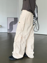 ポケットコットンロングワイドカーゴパンツ / Pruto Pocket Cotton Long Wide Cargo Pants
