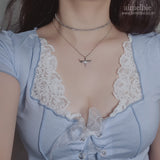 エンジェルワンドレイヤードネックレス