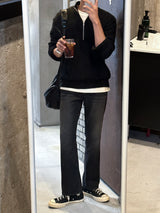 LMN ミックスセミジップアップニットウェア / LMN Mix Semi-Zipup Knitwear (11 colors)