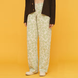 ツイードフラワーバンディングパンツ / TWEED FLOWER BANDING PANTS_GREEN