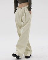 ビジョピンタックコットンパンツ/Bijo Pintuck Cotton Pants (2color)