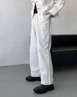 スティッチマクシワイドデニム / MG709,710 Stitch Maxi Wide Denim (2 colors)