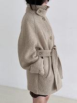 ウールテリーハーフコート/Wool terry half coat (3color)
