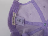 WHITE BOW EMBROIDERY CAP (PURPLE)