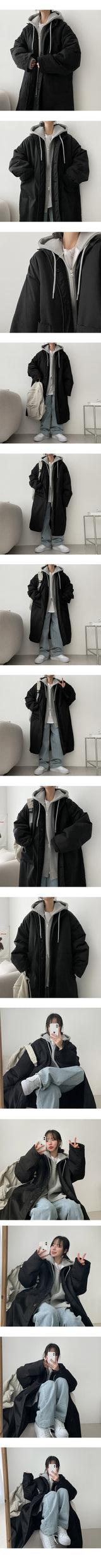 [Double-sided] [Wool] Lette Woolly Privacy Blonde Padded Bomber Jacket