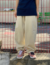 バギーコットンパンツ/MBSRCOPT131 MID90 BAGGY COTTON PANTS BEIGE