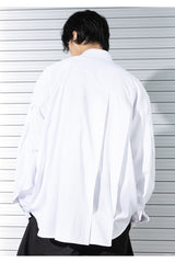 シルキーインシジョンプリーツシャツ / SILKY INCISON PLEATS SHIRTS