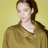 ボタンアップドレス / Button-up dress olive