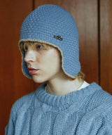 Earflap knit beanie (6622507827318)