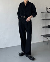 ルブランリネンデニムロングスリーブシャツ / LE BLANC Linen Denim Long-sleeved Shirt