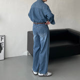 コールマンリネンツータックデニム / LE Coleman Denim Long-Sleeved Shirt