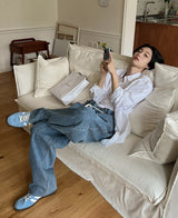 ヘビー ラップ デニムパンツ / Heavy wrap denim pants (2 color)