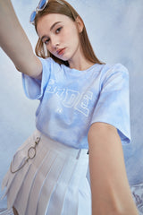 HIDE Tie Dye Graphic T-Shirt (Sky Blue) (6571001446518)