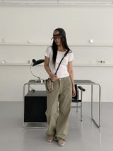 ズティベーシックユニック半袖Tシャツ/ Ziti Basic U-neck Short Sleeve T-shirt