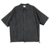 No.0273 denim string half SHIRT