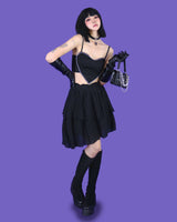 パンクラバーハートレザーチョーカー/punk lover♡ heart leather choker