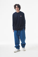 バギーデニムパンツ/MBSRCOPT100 MID90 BAGGY DENIM PANTS DEEPBLUE