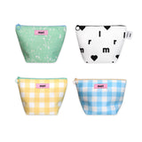 チェックジッパーポーチ (M size)(4design)