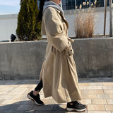 2color UNISEX オーバーサイズマキシトレンチコート / UNISEX Oversized maxi trench coat