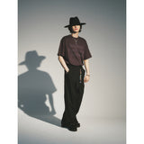 マティックスリラックスベルトパンツ / MATIX RELAXED BELTED PANTS_BK