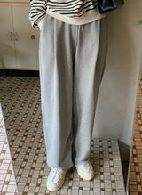 コットンピンタックワイドバンディングパンツ